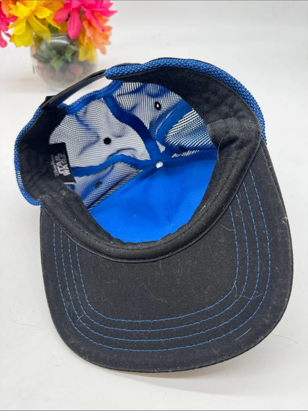 Kids Blue Star Wars Darth Vader Graphic Snapback Hat
